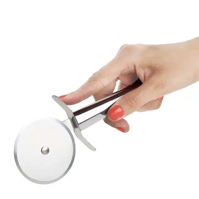 Rolling Pizza Cutter , Silver