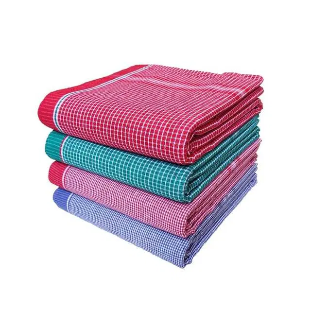 Pinak Cotton Gamcha Bath Towels, 33 x 70 Inches, Assorted, PS-177