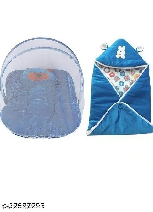 Combo of Baby Sleeping Set, Blue, Set of 2