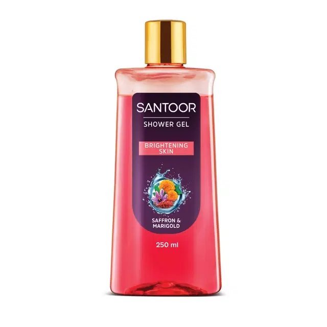 Santoor Saffron & Marigold Shower Gel 250 ml (Bottle)