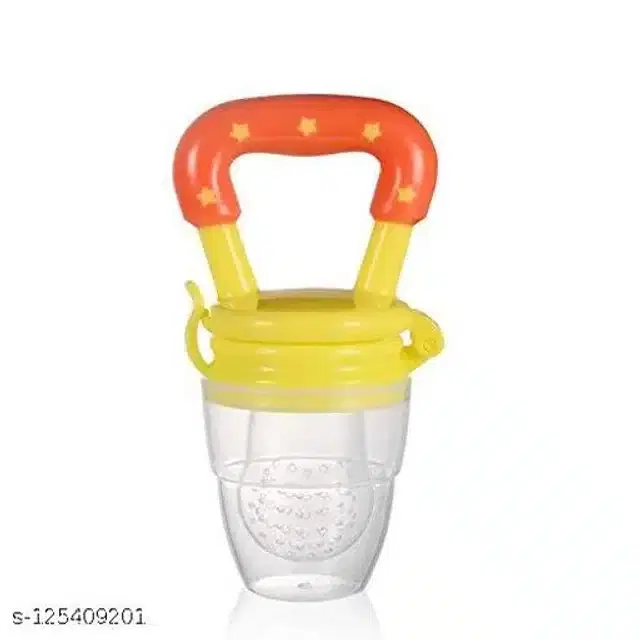 Silicone Nibbler for Infants, Red & Yellow
