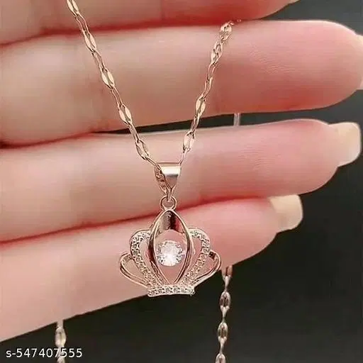 Rose Gold Cubic Zirconia Pendant