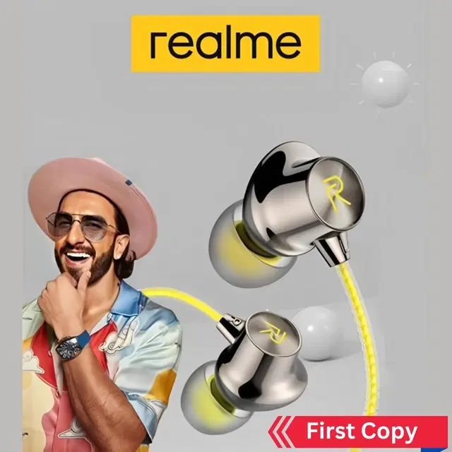 Realme in Ear Wired Earphones, Multicolor