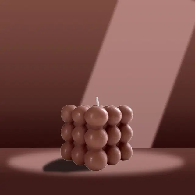 Handmade Bubble Candle, Multicolor, Pack of 1