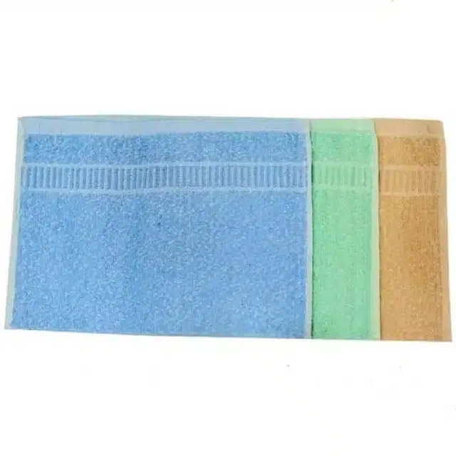 Cotton Super Absorbent Antibacterial Face & Hand Towels, Pack of 3, Multicolor, 14x21 inches