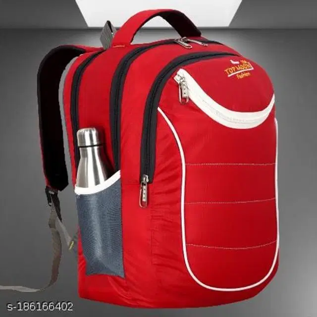PU Backpack for Kids, Red, 35 L