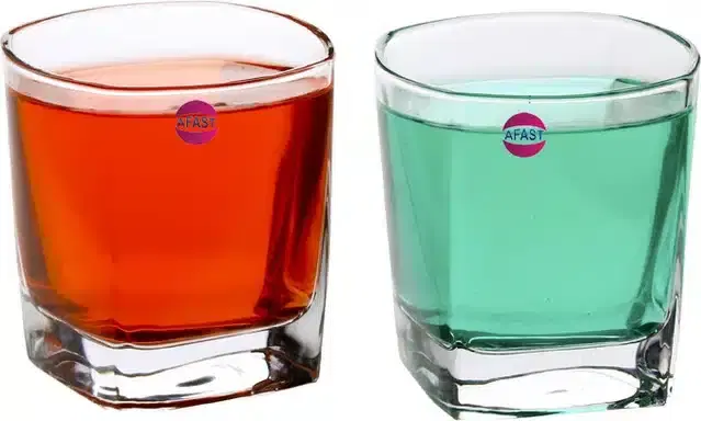 Liquor cum Cocktail Glasses, Transparent, 180 ml, Pack of 2