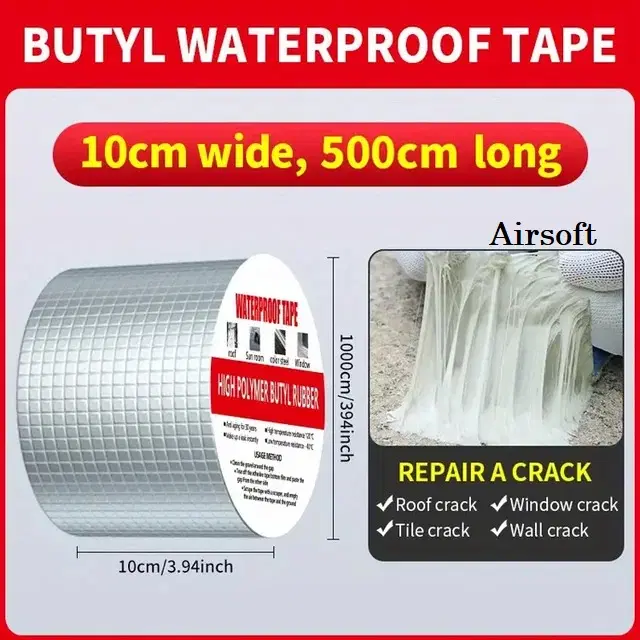 Aluminium Single Sided Self Adhesive Tape, Silver, 5 m