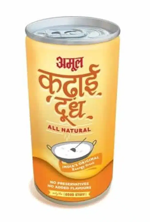 Amul Kadhai Doodh 200ml (Can)