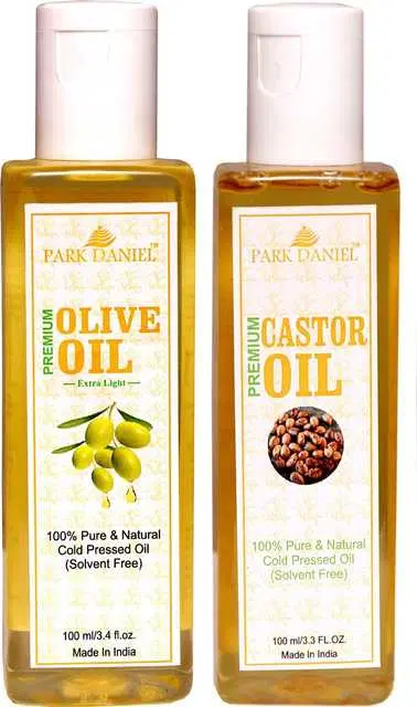 Park Daniel Olive Oil & Castor Oil, Pack of 2, 100 ml, Se-97