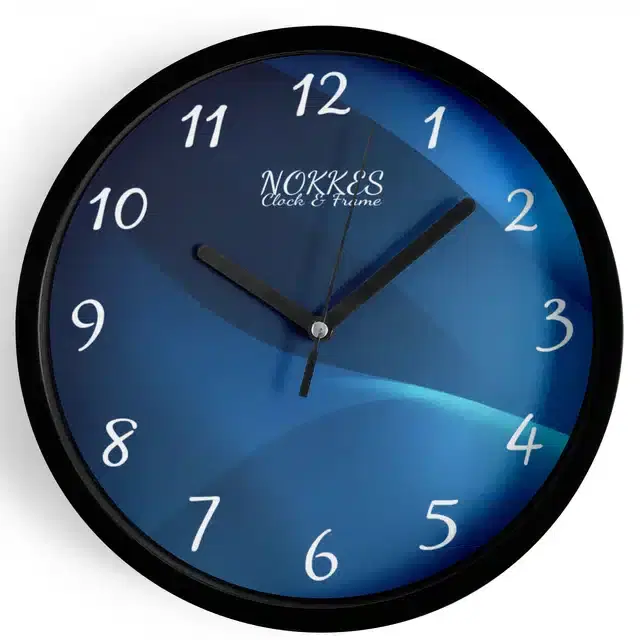 Plastic Printed Wall Clock, Multicolor, 7 Inches