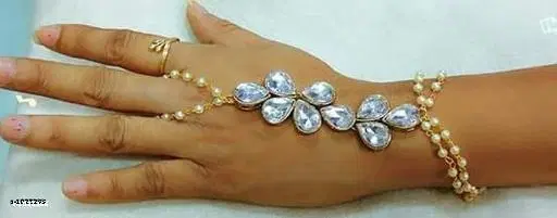 Alloy Bracelets for Women & Girls, White