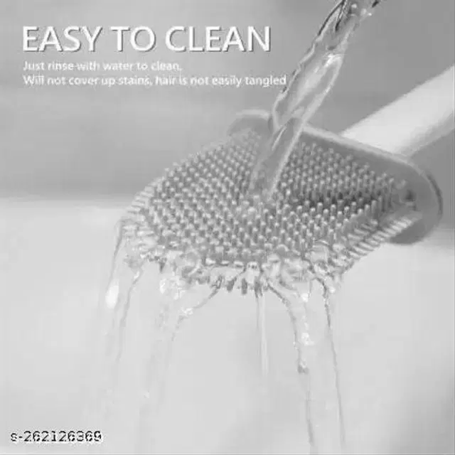 Silicone Toilet Brush with Holder Stand, Multicolor
