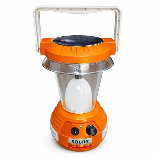 Rechargeable Emergency Light | Solar + Electric Charging | 4-Button | Bright LED