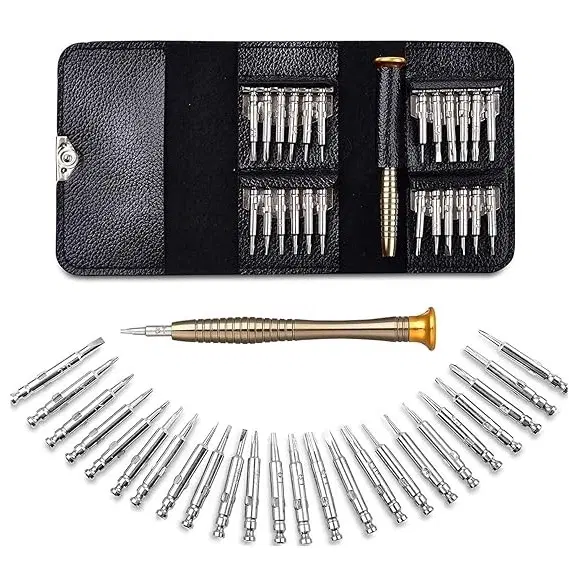 Stainless Steel 25 in 1 Screwdriver Tool Kit, Multicolor, Set of 1