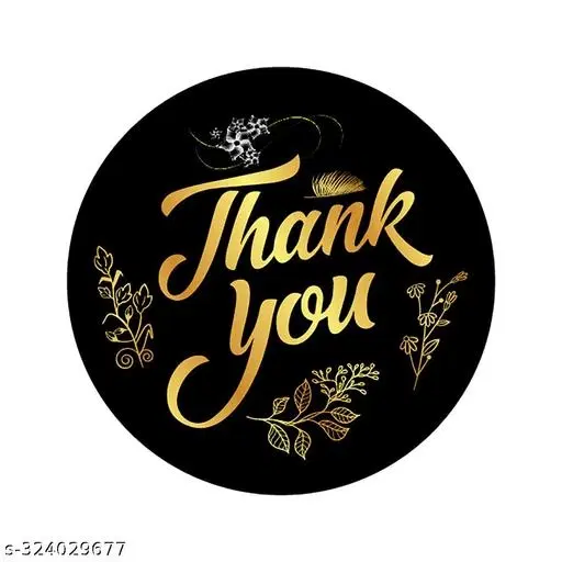 Thank You Sitckers, Multicolor, 1.5 inches, Pack of 500