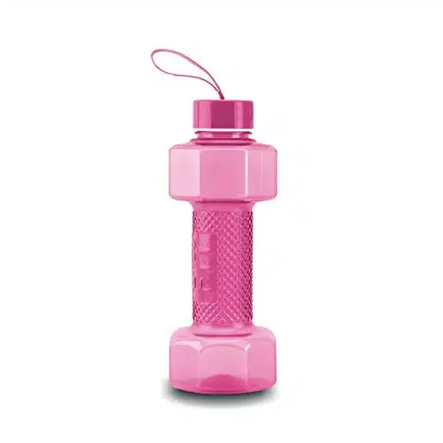 Airtight Plastic Water Bottle with Lid, Pink, 750 ml