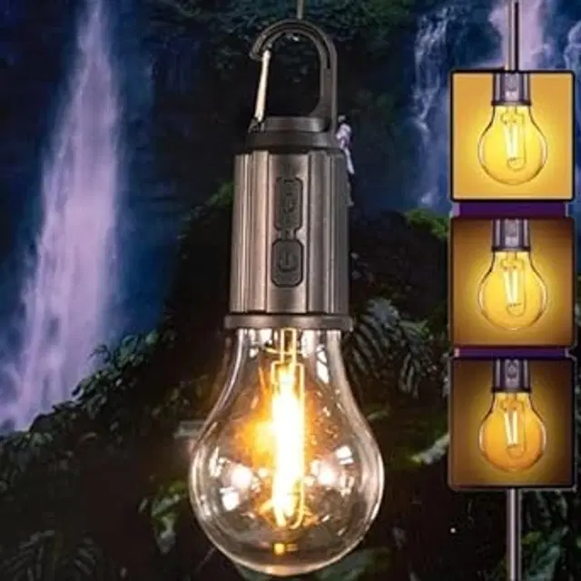 Rechargeable Warm Light LED Bulbs, Off White, 10 W