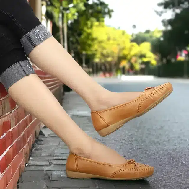 Loafer for Women (Beige, 5)