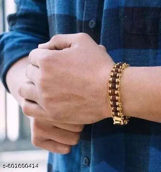Goldan Rudraksha Bracelet
