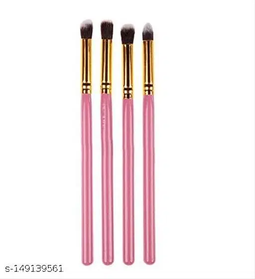Pink Brush   4Pcs/Set Professional Eye Brushes Set Foundation Mascara Blending Pencil Brushes Makeup Tools Cosmetic (Set Of 4)