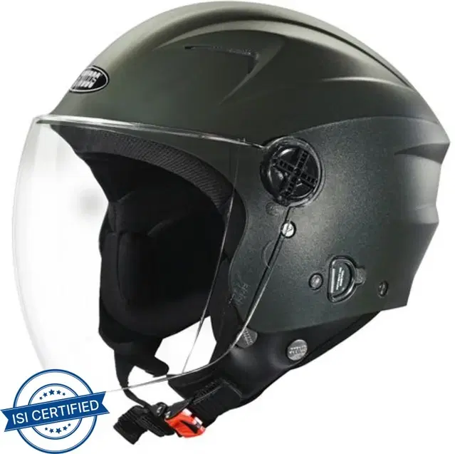 STUDDS RAY Motorbike Helmet, Military Green, Pack of 1, Size L