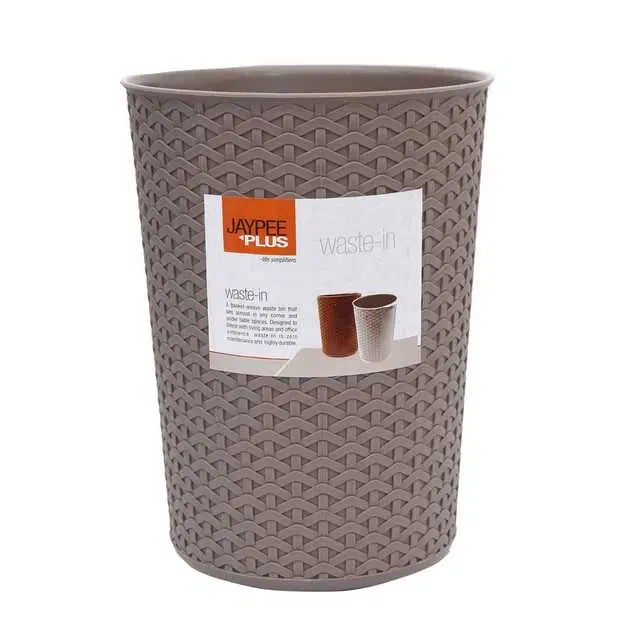 Plastic Dusbin For Home & Office, Beige, 10 L, J-49