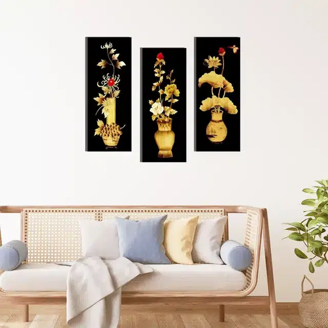 Wooden Wall Paintings, Set of 1, Multicolor, 18x15 Inches