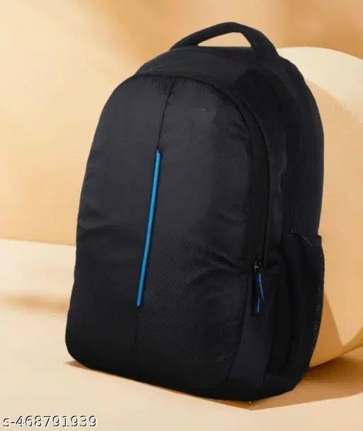 Polyester Backpack for Men & Women, Black