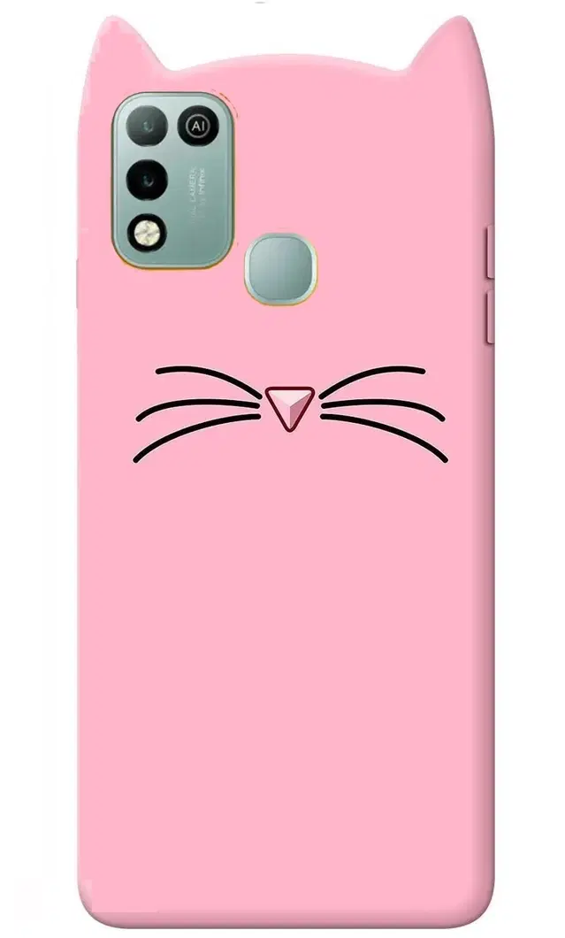 Rubber Mobile Back Cover for Infinix Smart 5 (Pink)