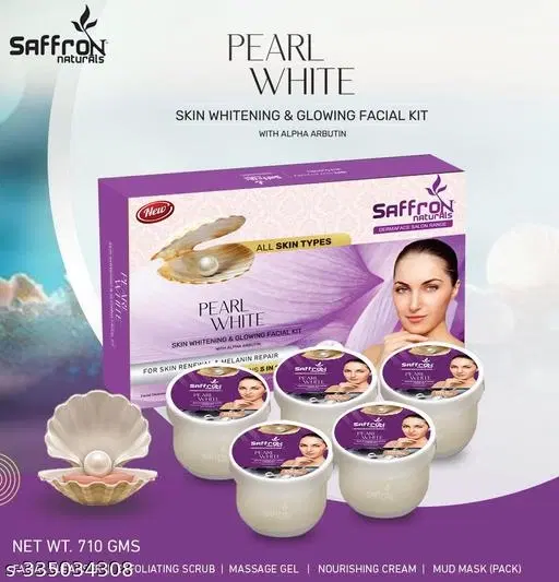 Saffron Pearl White Facial Kit, 710 g