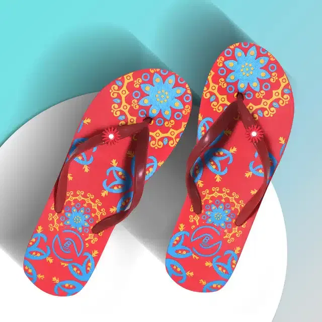Flip Flops for Women (Multicolor, 6)