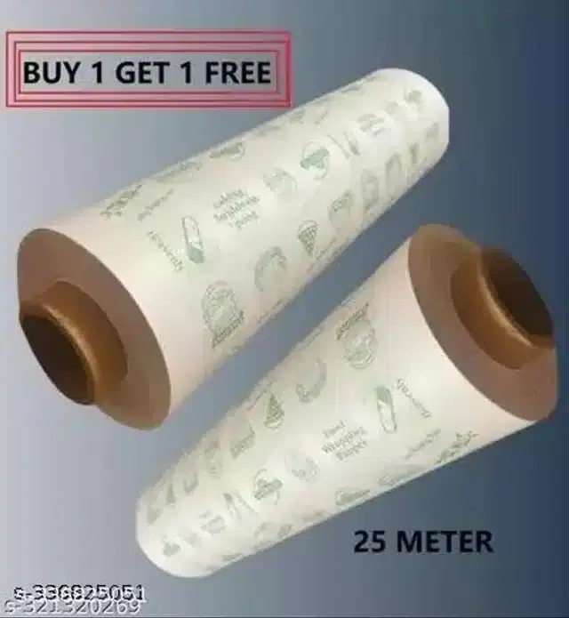 Food Wrap Butter Paper Foil, 25 m, Pack of 2