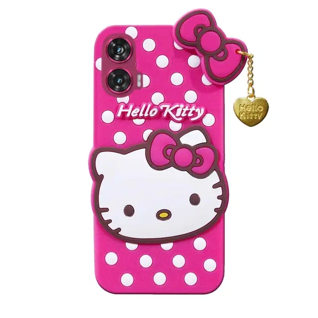 Rubber Mobile Back Cover for Moto G96 / Moto G85 / 50 Fusion (Pink)