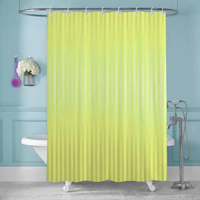 E-Retailer PVC Waterproof Shower Curtain, Green, 84X54 Inches, SPM-26