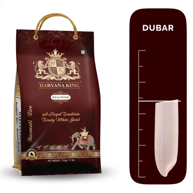 Haryana King Rozana Delight (Dubar)Basmati Rice 5 Kg