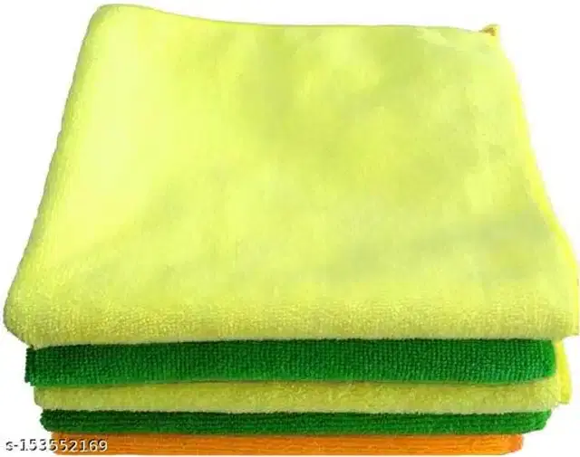 Microfiber Bath Towel, Multicolor, 40x40 cm, Pack of 5