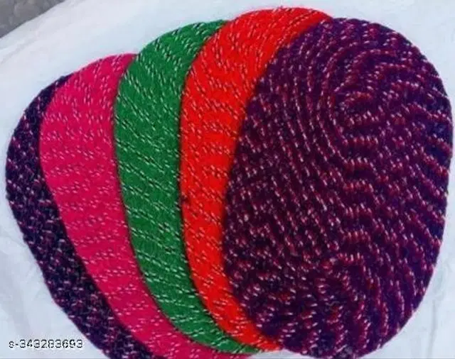 Cotton Doormat, Multicolor, 2x3 Feet, Pack of 5