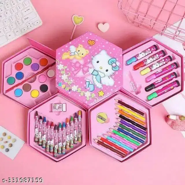 46 Pcs Drawing Set for Kids, Multicolor, Set of 1