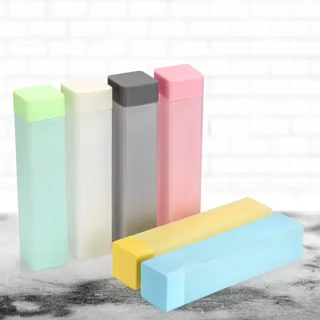 Plastic Water Bottles, Multicolor, 1000 ml, Pack of 6
