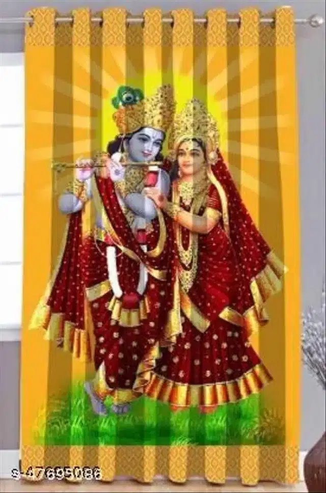 Curtains for Window, Yellow, 5 feet