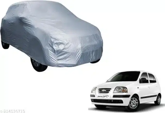 Taffeta Waterproof Car Cover for Hyundai Santro, Multicolor
