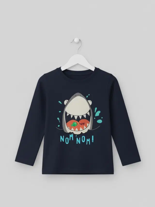 Cotton Printed T-Shirt For Kids, Blue, 2-3 Years, Pack Of 1