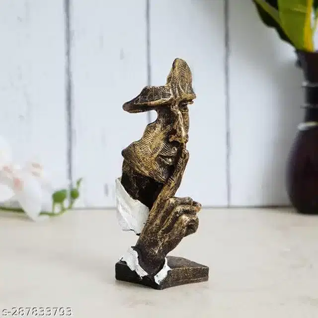 Resin Face Statue Showpiece, Brass