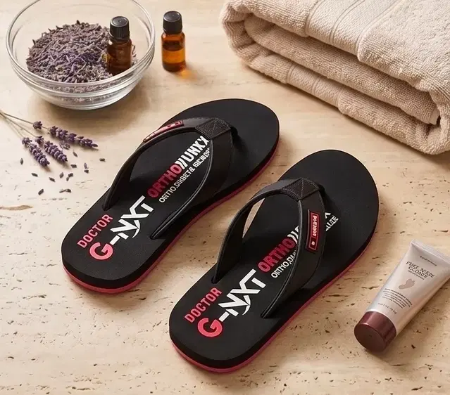 Slippers for Men (Black, 6)