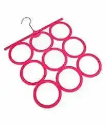 9 Rings Dupatta Hanger for Scarf, Tie, Belt