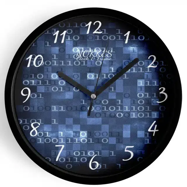 Plastic Printed Wall Clock, Multicolor, 7 Inches