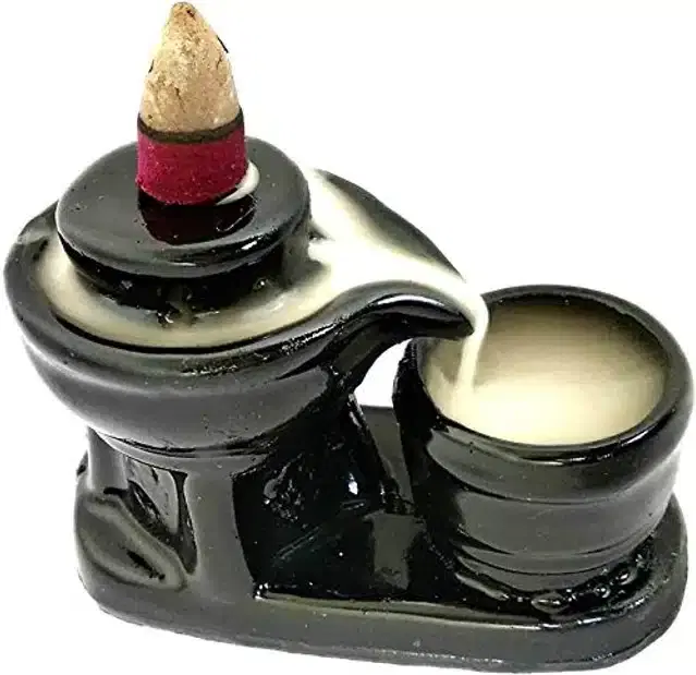 Smoke Backflow Cone Incense Holder With 10 Smoke Backflow, Hv-13
