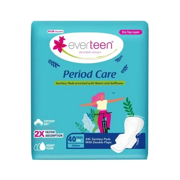 Everteen Period Care Sanitary Pads 320 Mm Dry Top Xxl- 40 Pads