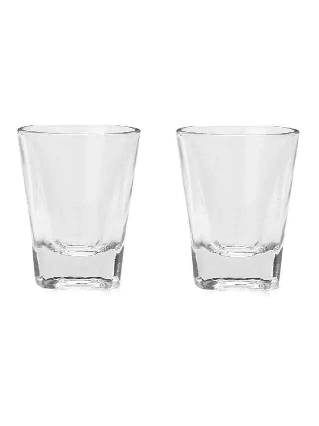 Shot Glass, Transparent, 40 ml, Pack of 2
